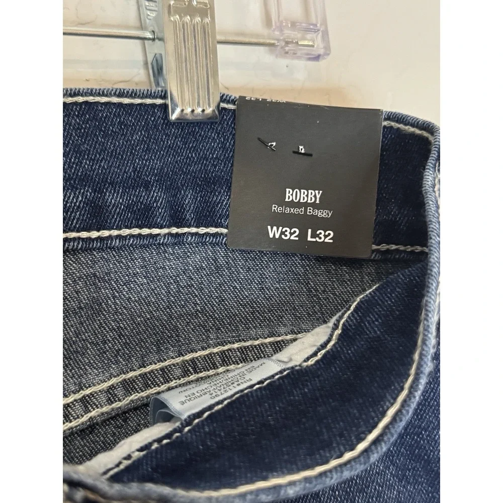 True Religion Jeans Bobby Relaxed Baggy Denim Blue Men Size W32 L32 NWT